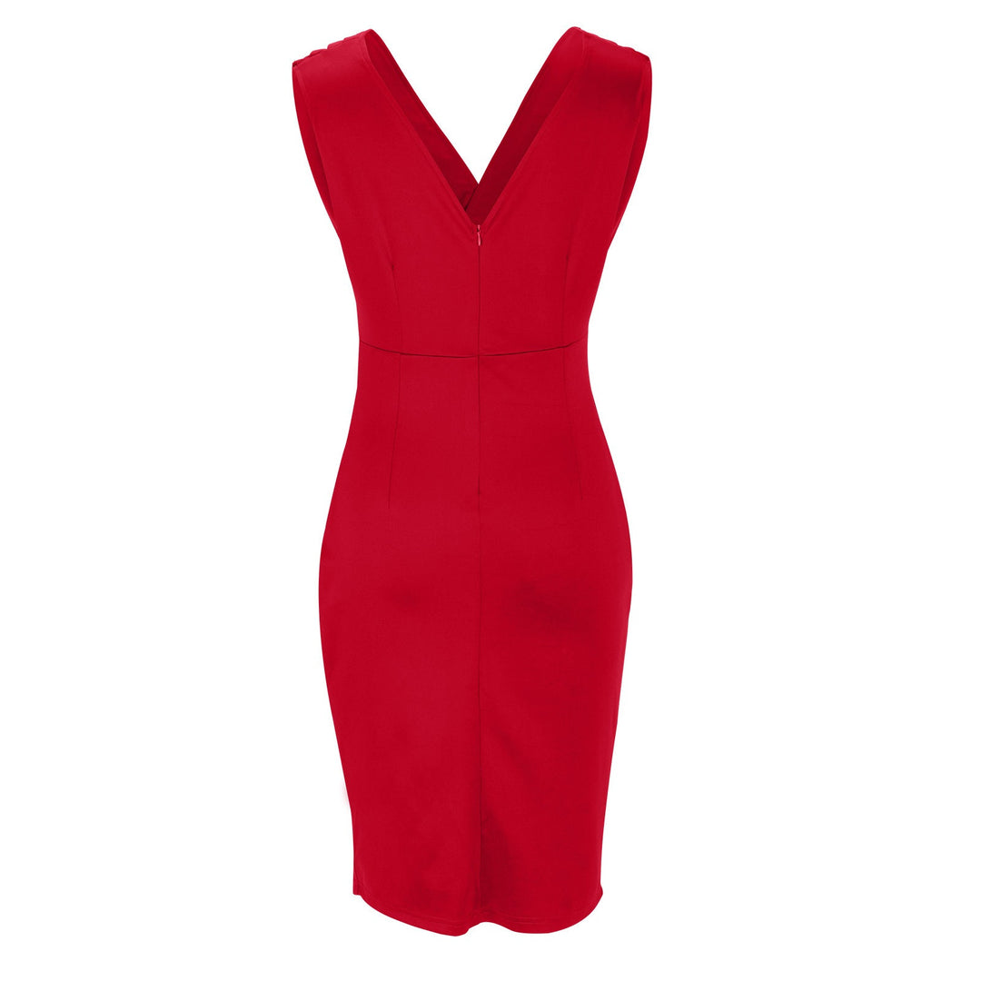 Fresia™ | Elegant Fitted Dress with V-Neck