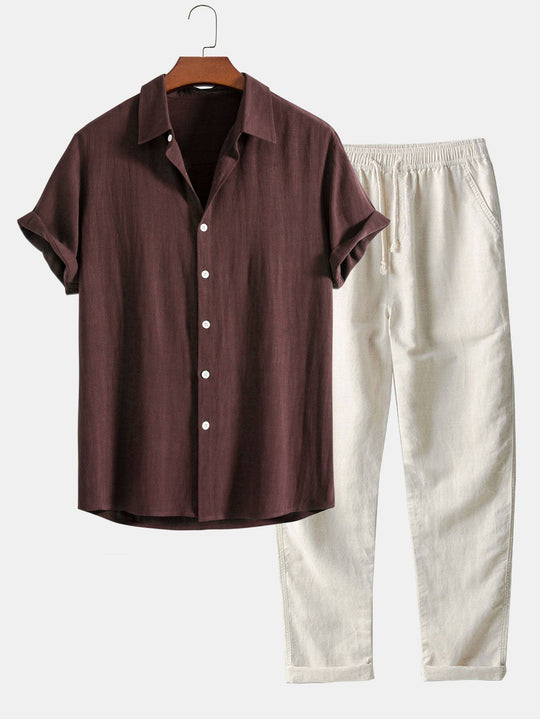 Cyrano | Men's Summer Suit Set [Shirt + Pants]