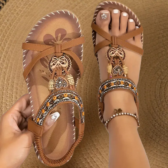 Flora | Ibiza Style Sandals Combining Comfort and Elegance