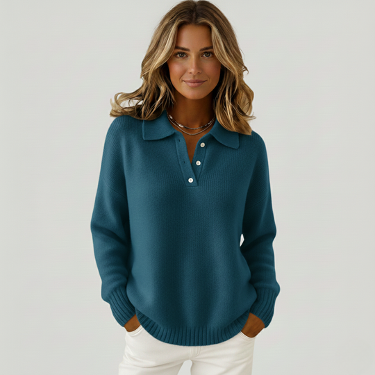 Clementine | Soft Sweater with Collar