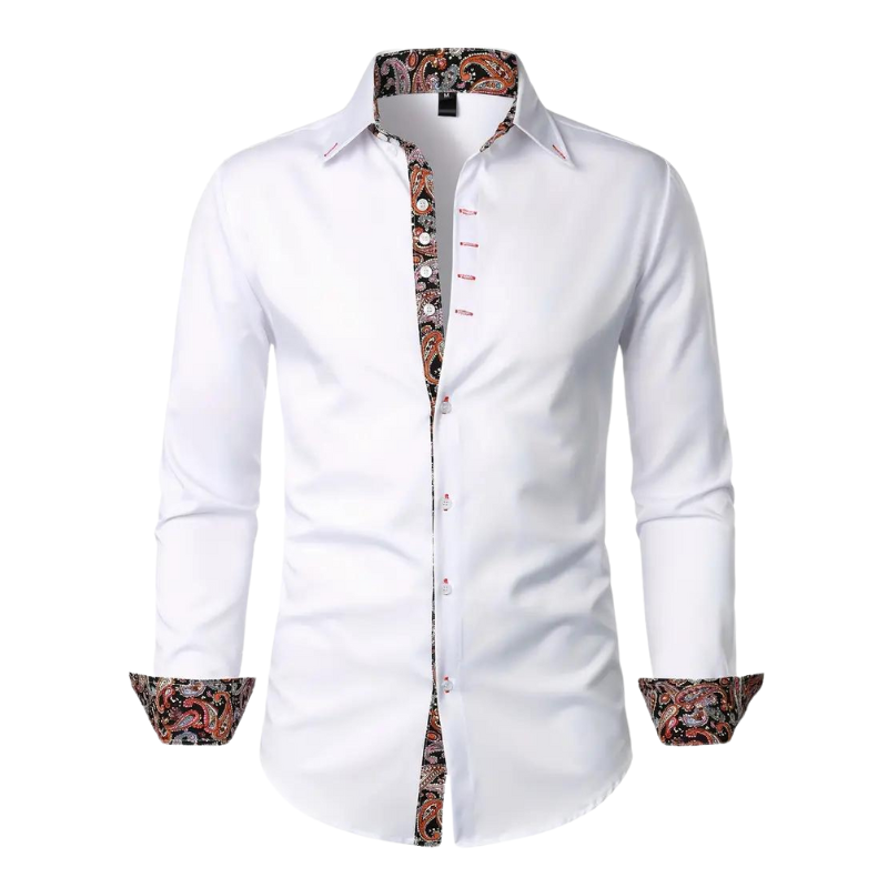 Niko | Men's Paisley Accent Shirt