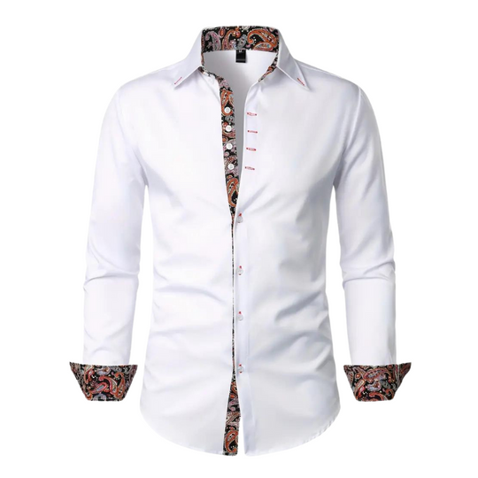 Niko | Men's Paisley Accent Shirt