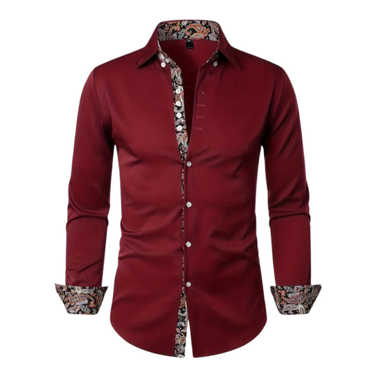 Niko | Men's Paisley Accent Shirt