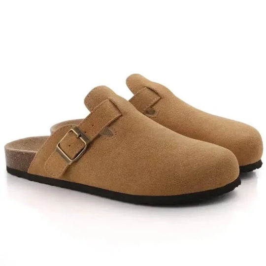 Valentin | Men's Suede Buckle Clogs