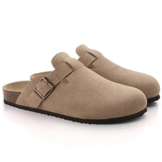 Valentin | Men's Suede Buckle Clogs