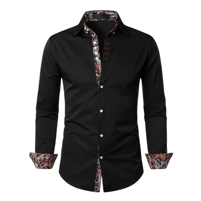 Niko | Men's Paisley Accent Shirt