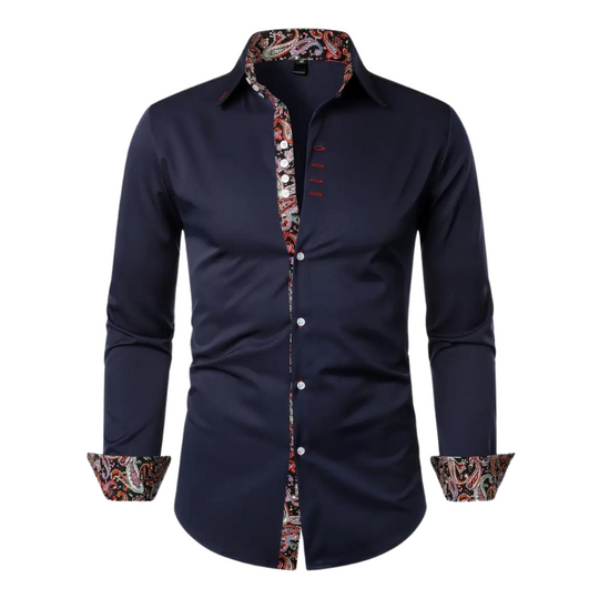 Niko | Men's Paisley Accent Shirt