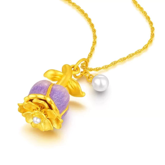 Aurora Charm Necklace – The Flower of Love
