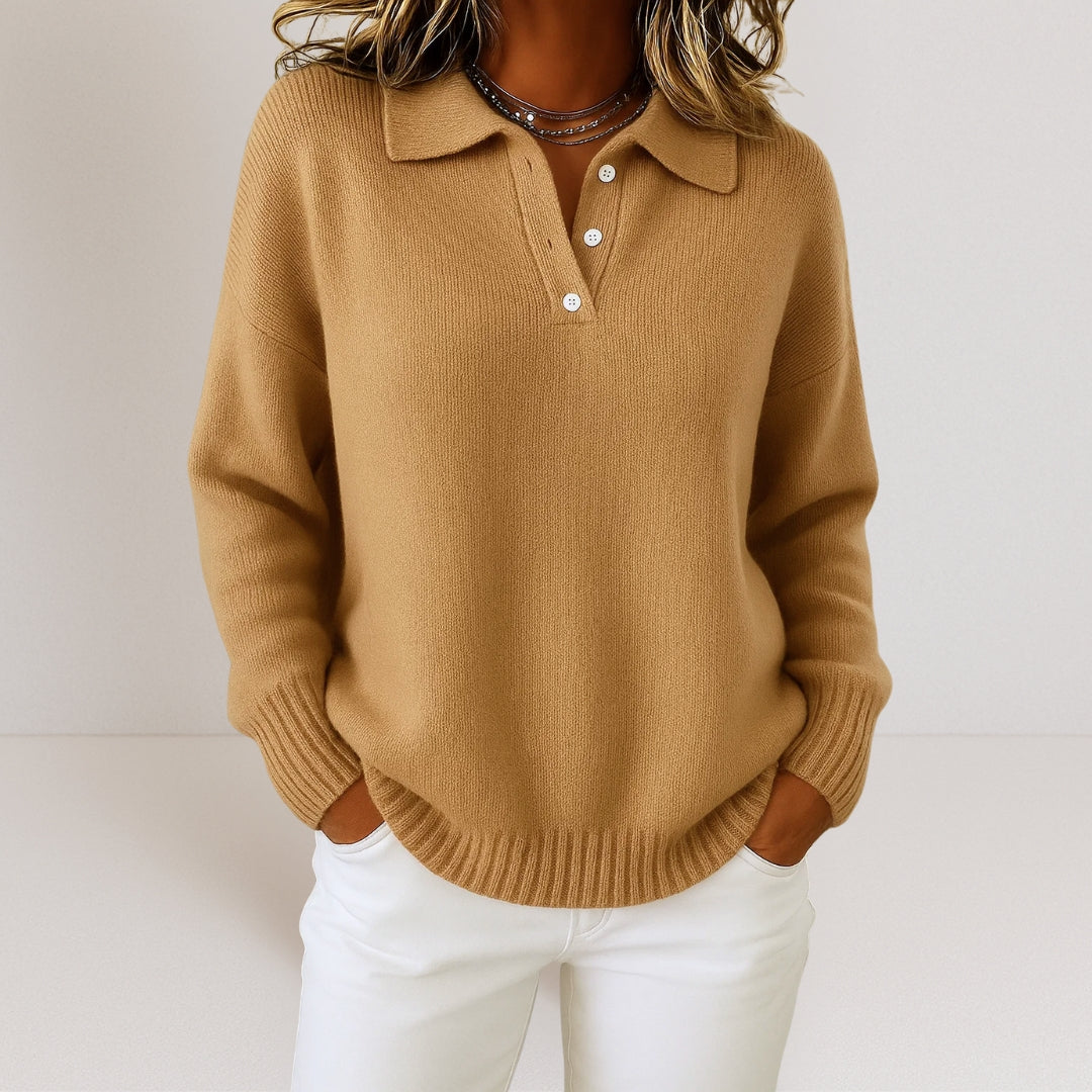 Clementine | Soft Sweater with Collar