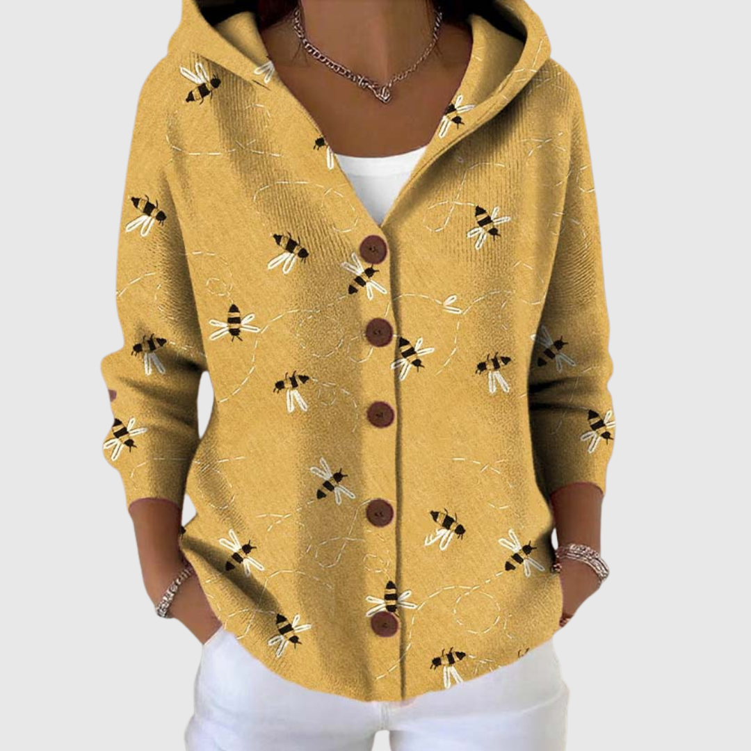 Isabella | Veste en maille avec capuche