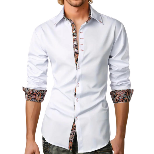 Niko | Men's Paisley Accent Shirt
