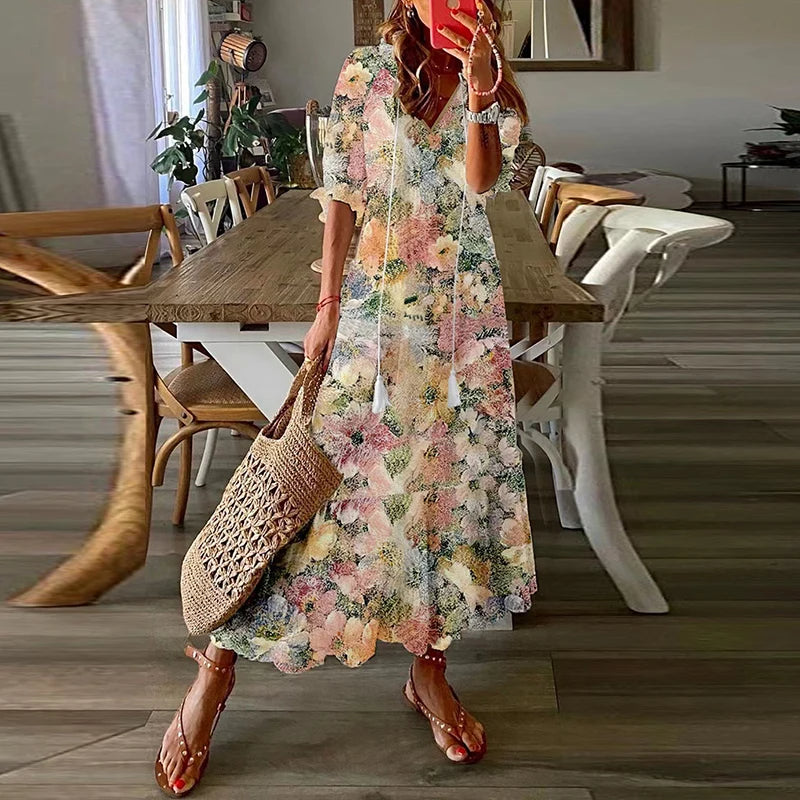 Anna | Bohemian Maxi Dress