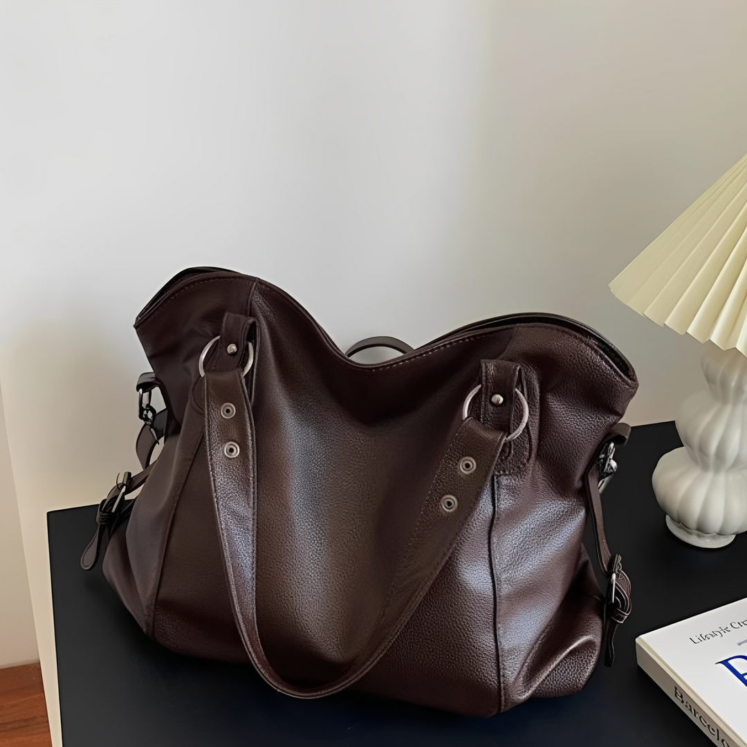 Erika - Large leather handbag for women