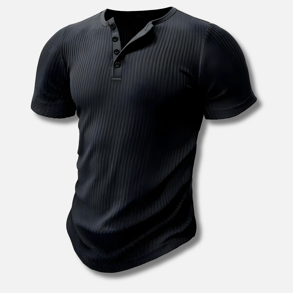 Elite | Henley Muscle Fit T-Shirt for Men