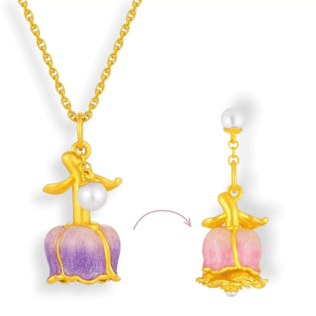 Aurora Charm Necklace – The Flower of Love