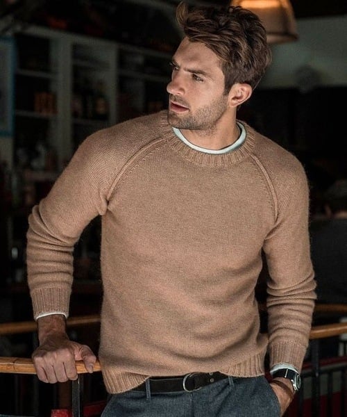 Izael | Luxuriously Soft Casual Knit Pullover for Men
