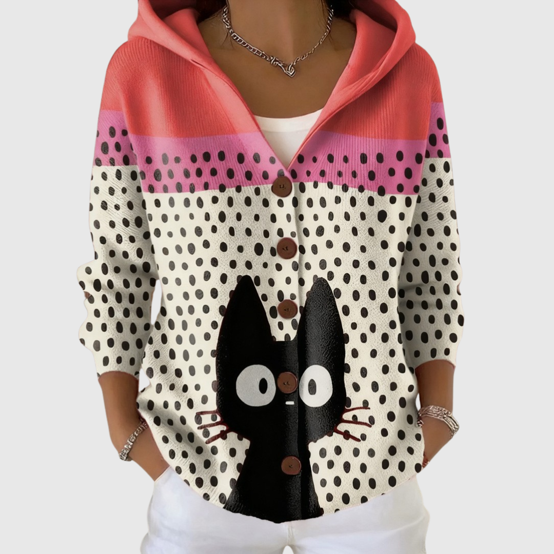 Loreta | Veste tricotée à capuche