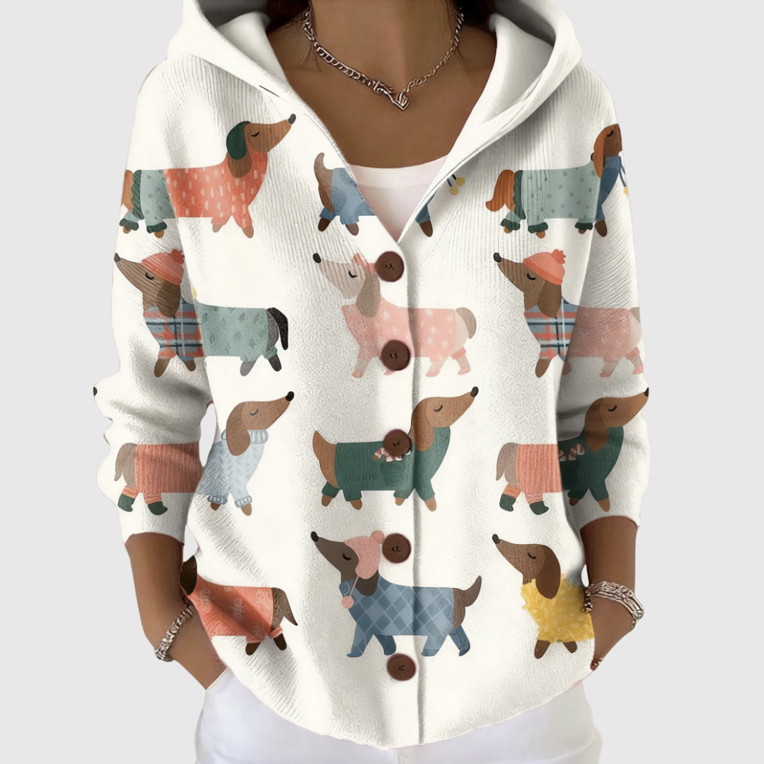Neige | Veste à Capuche Tricotée