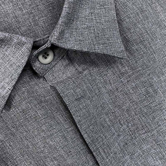Khalid | Linen and Cotton Shirt with Casual Collar for Men