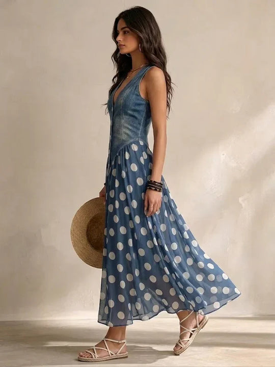 Brenda | Elegant Denim Dress