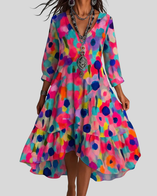 House | Bohemian Floral Maxi Dress - Lightweight
