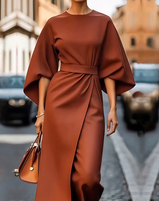 Valentina | Elegant Maxi Dress with Voluminous Sleeves