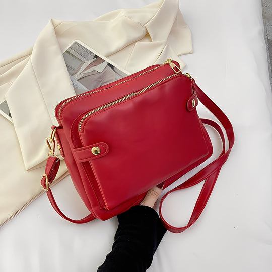 Michaela - Classic Leather Bag for Women with Shoulder Strap