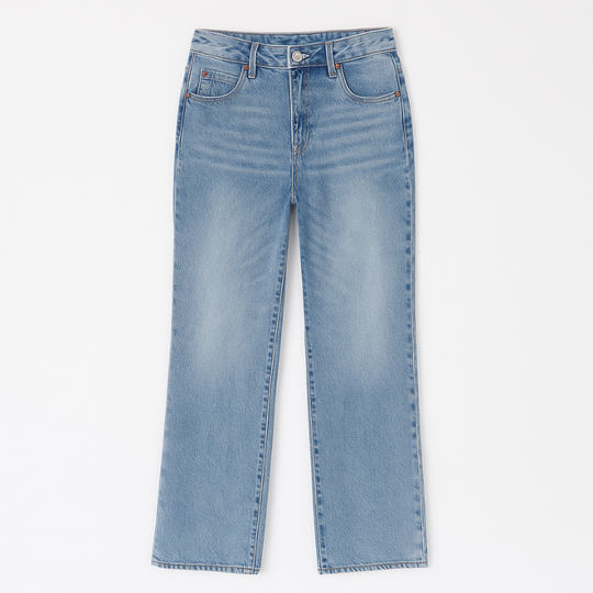 Low-rise baggy jeans for women