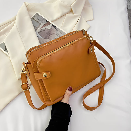 Michaela - Classic Leather Bag for Women with Shoulder Strap