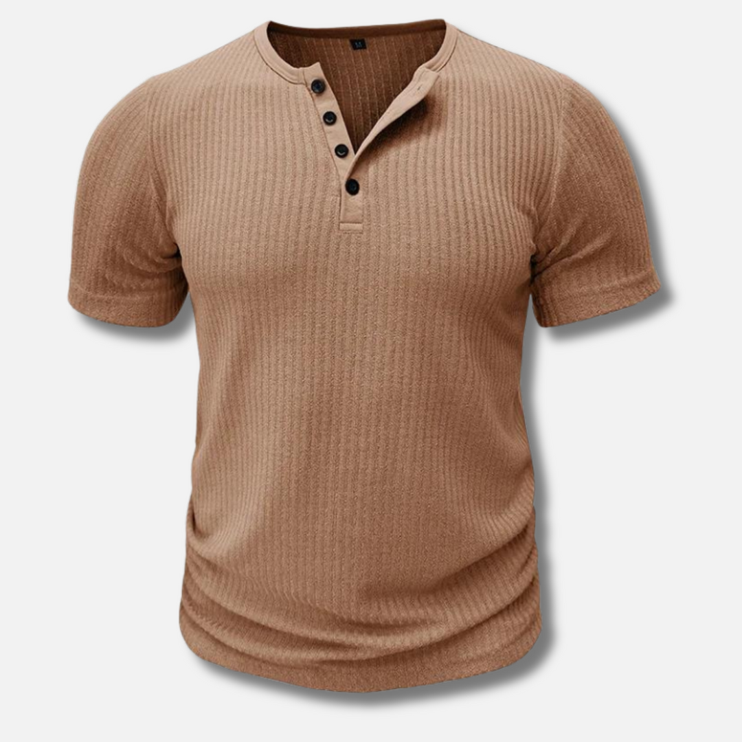Elite | Henley Muscle Fit T-Shirt for Men