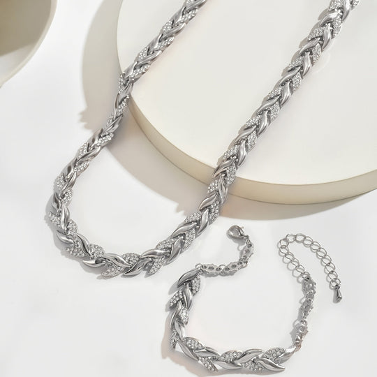 Claudine™ | Fish Tail Shaped Pendant and Bracelet, Handmade