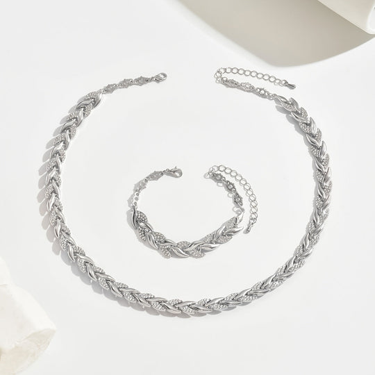 Claudine™ | Fish Tail Shaped Pendant and Bracelet, Handmade