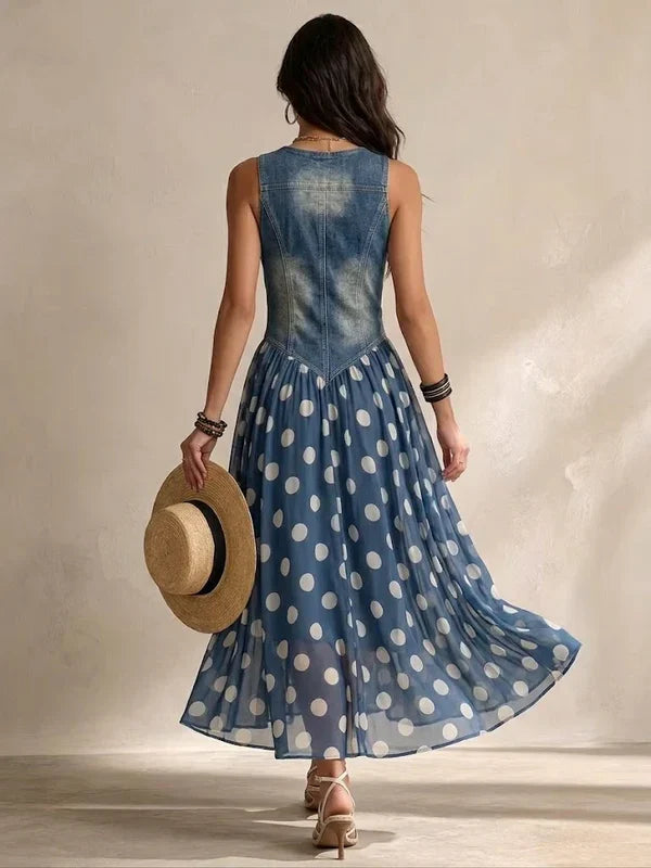 Brenda | Elegant Denim Dress