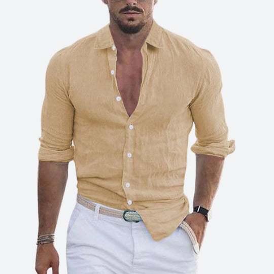 Rogelio | Men's Collared Shirt with Relaxed Fit for Summer