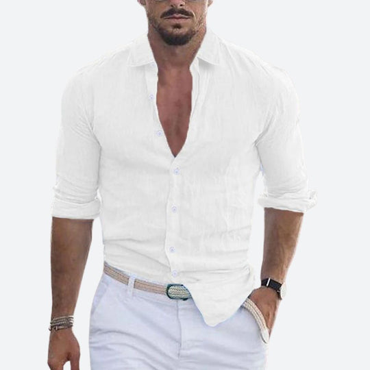 Rogelio | Men's Collared Shirt with Relaxed Fit for Summer