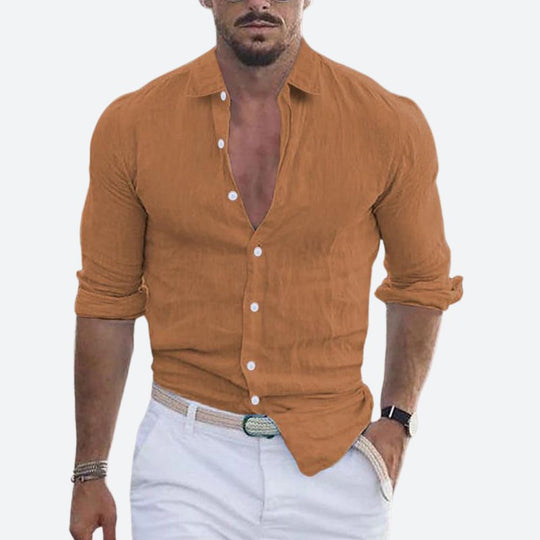 Rogelio | Men's Collared Shirt with Relaxed Fit for Summer