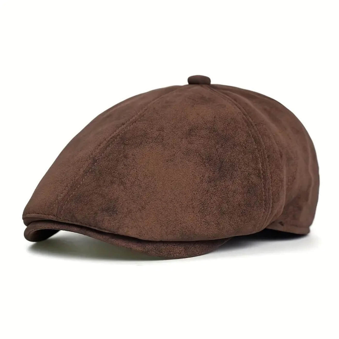 Suede Newsboy Cap | ATHENS