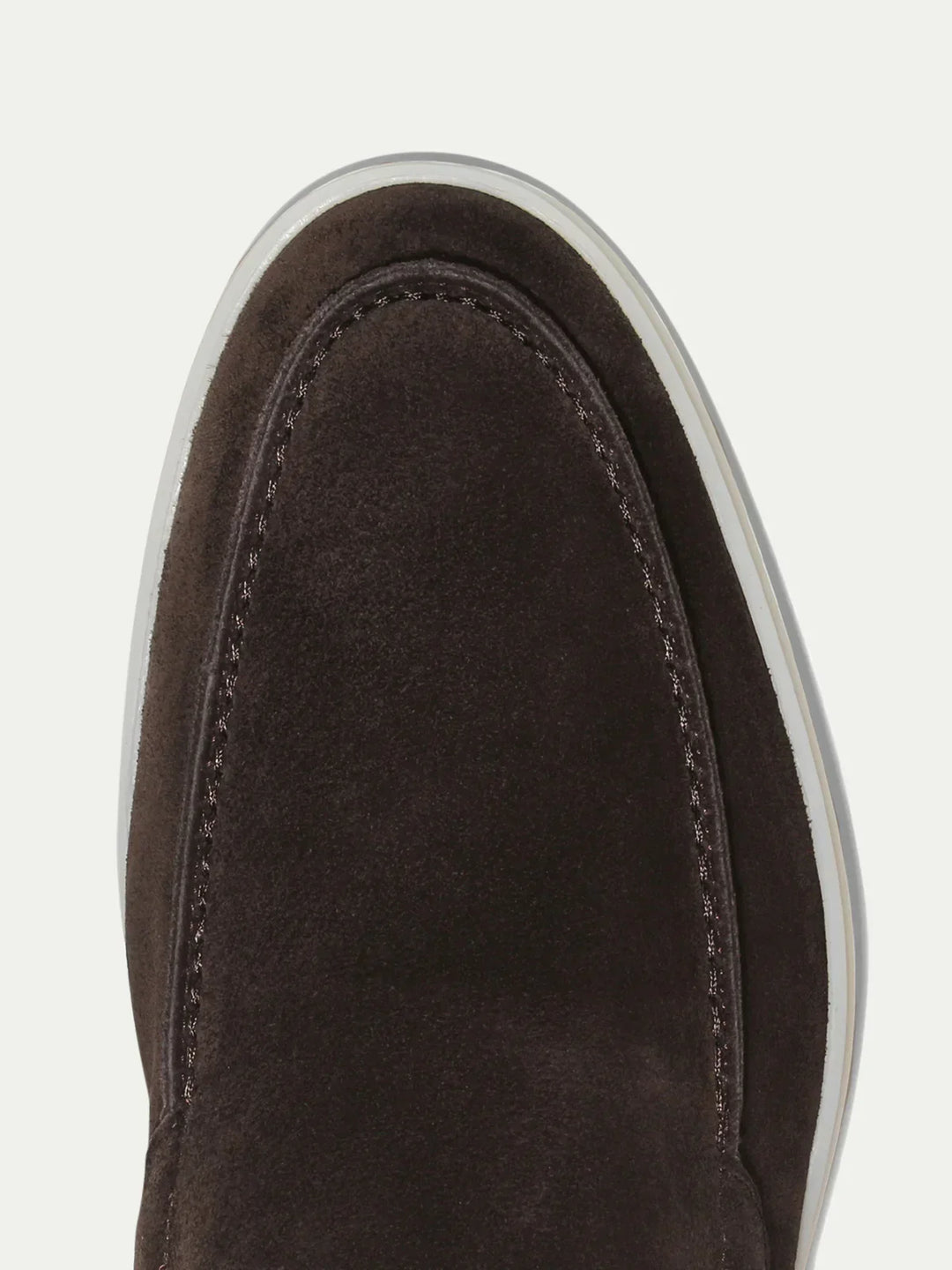 Warm Grey Suede Yacht Loafers for Men