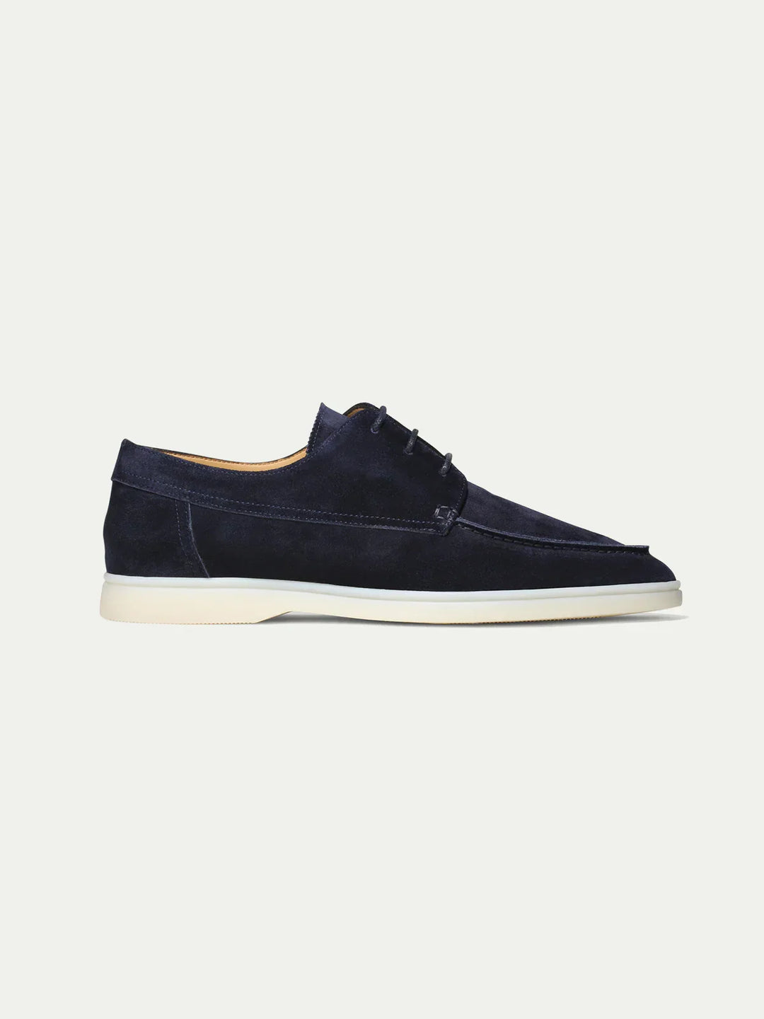 Dark Blue Suede Loafers for Men