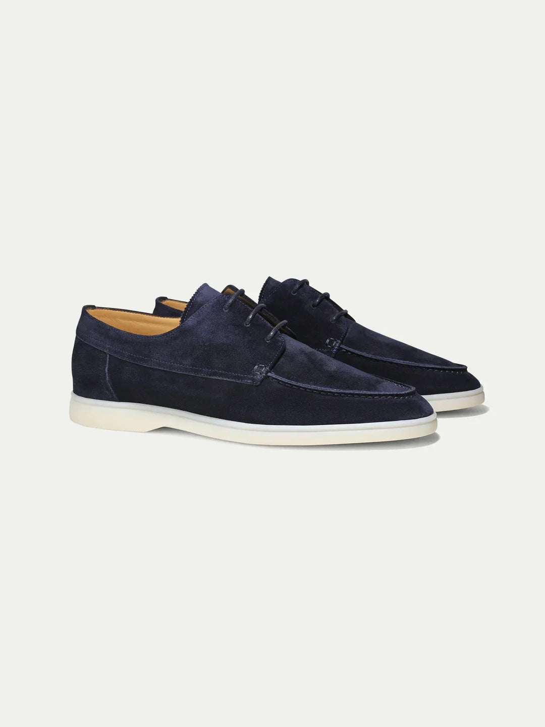 Dark Blue Suede Loafers for Men