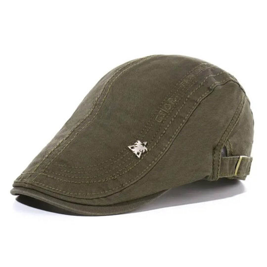 Structured Cotton Flat Cap | MINNEAPOLIS