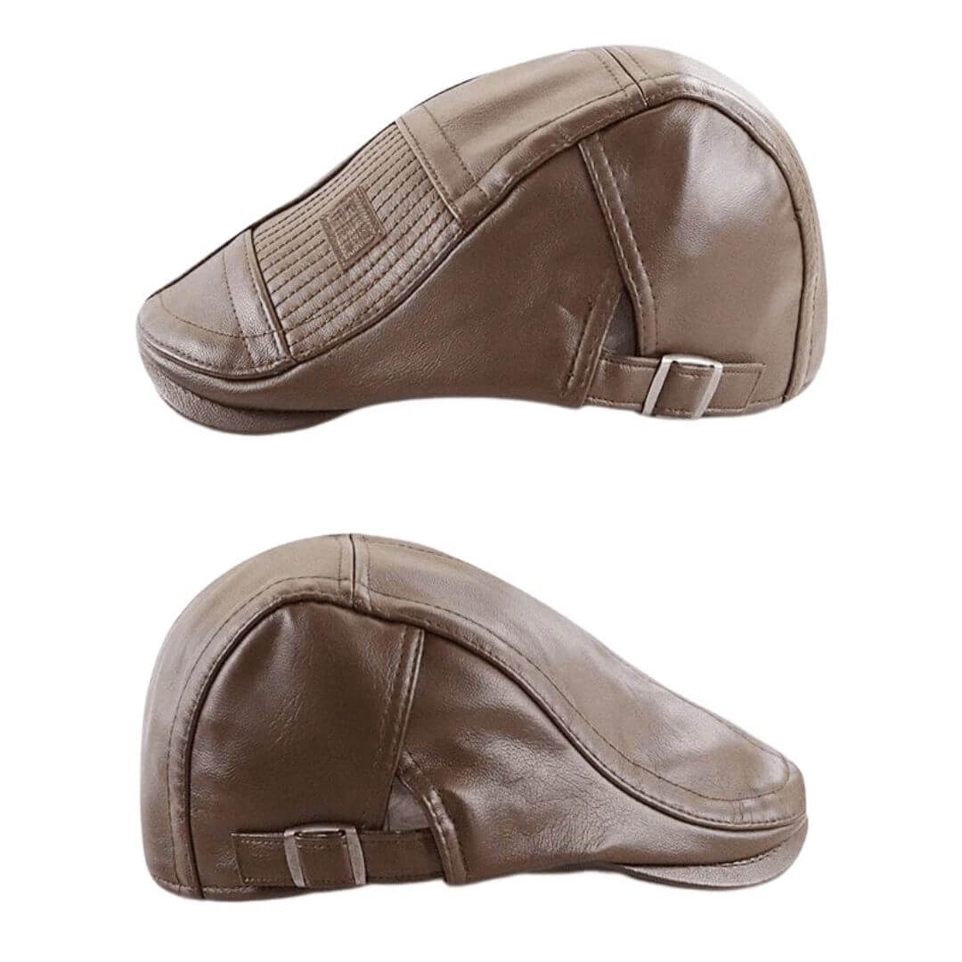 Vegan Leather Flat Cap | TYSON