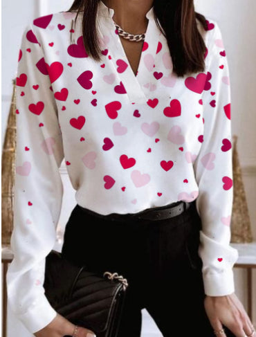 Shirt - V-neck and loose fit