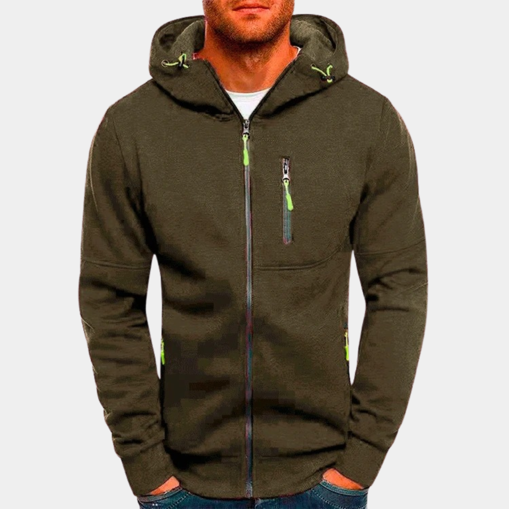 Remy | Zip-up Hooded Sweater for Men