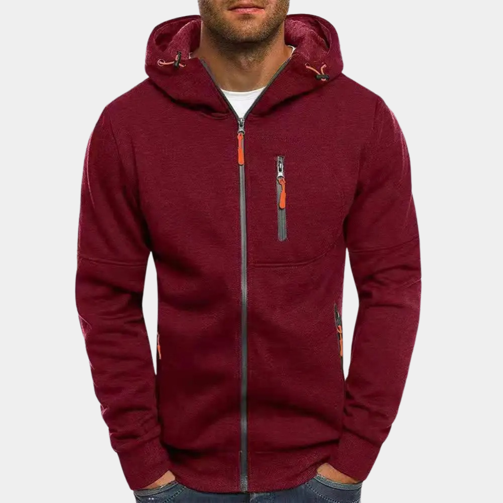 Remy | Zip-up Hooded Sweater for Men