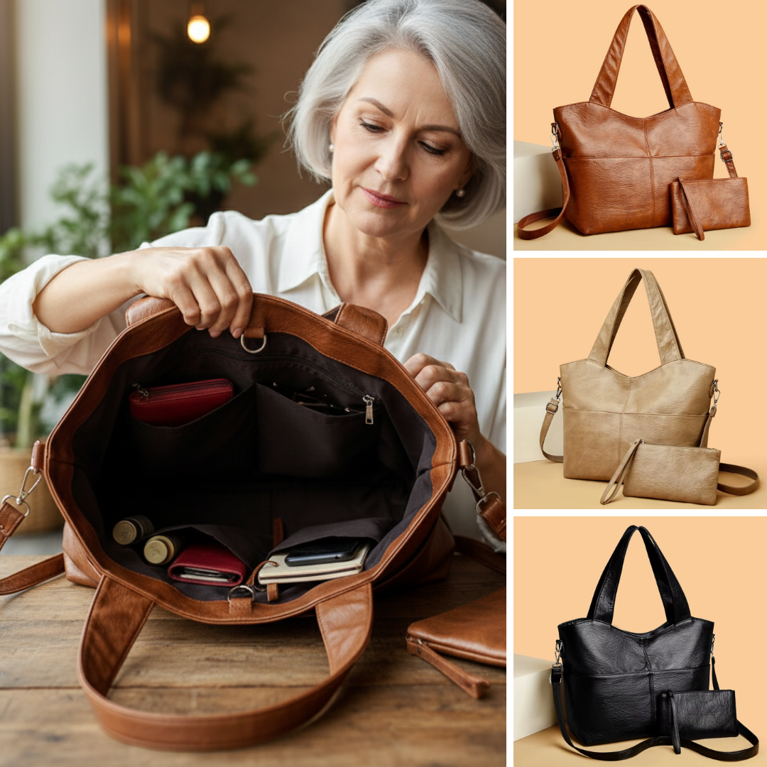 Gabbie – Elegant Structured Handbag with Double Shoulder Strap