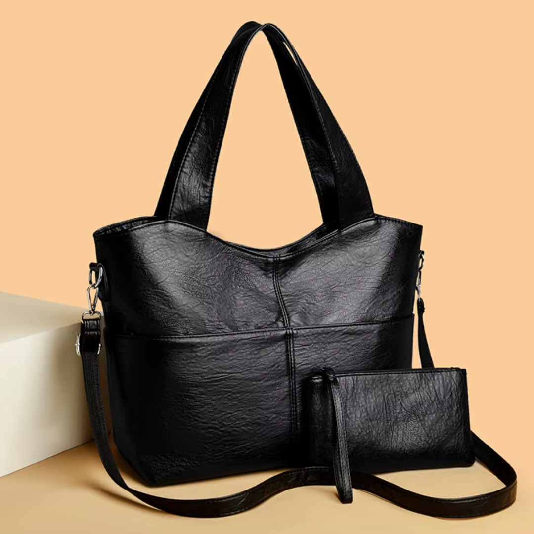 Gabbie – Elegant Structured Handbag with Double Shoulder Strap