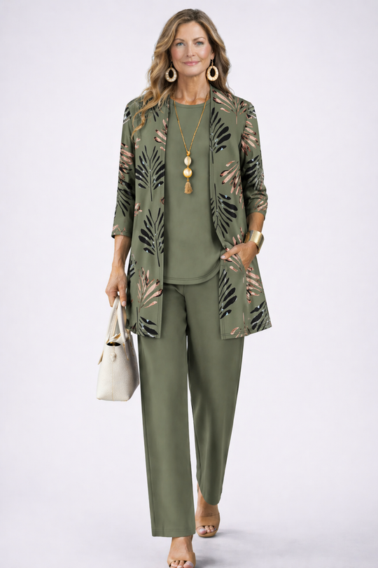 Madeleine | 3-Piece Set Sage Green