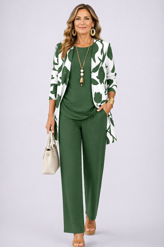 Brigitte | 3-Piece Set Leaf Green