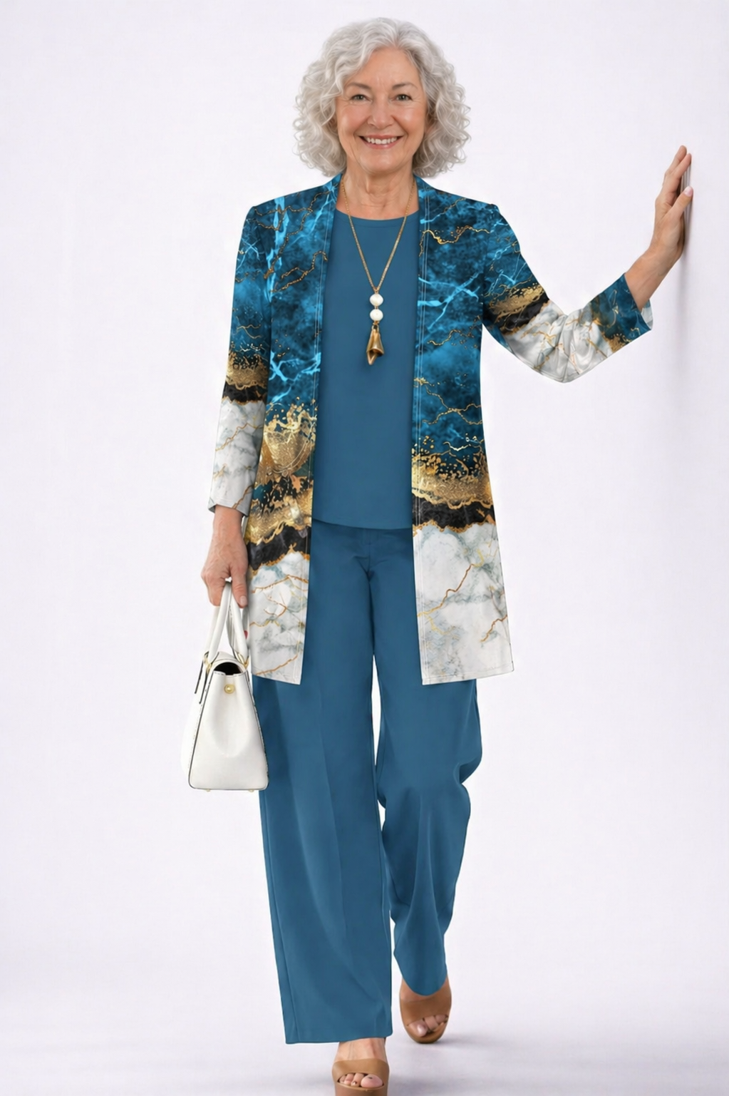 Thérèse | 3-Piece Set Blue Marble